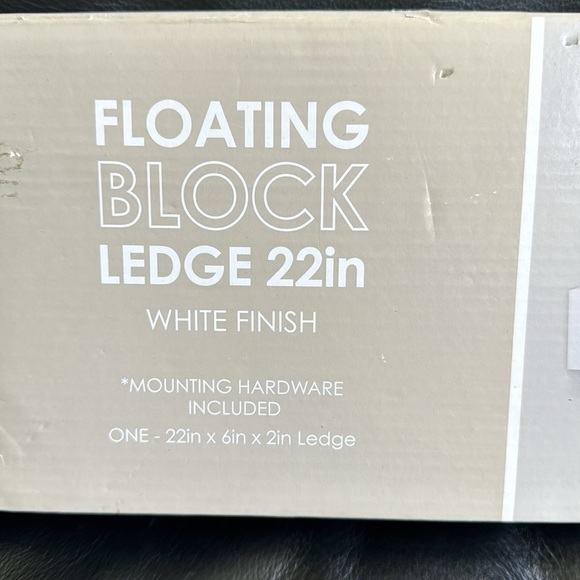 NWT Harbortown white floating block ledge 22” - Picture 3 of 5